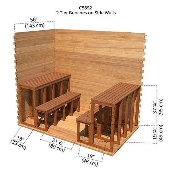 Outdoor Cabin Sauna 5 x 8