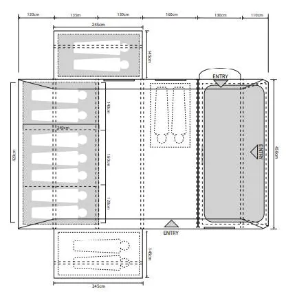 Outdoor Revolution Airedale 9DSE Tent With Footprint and Lounge Liner