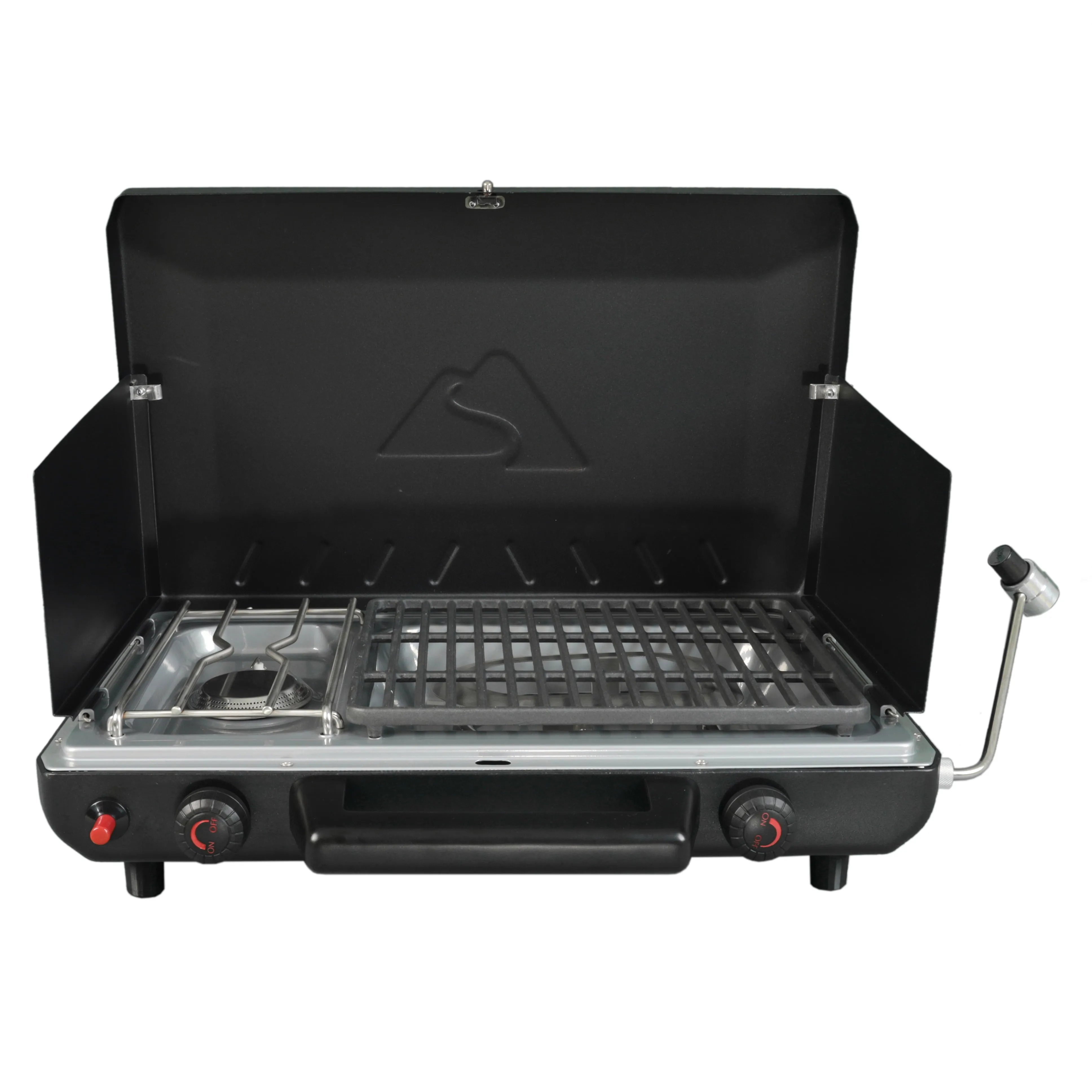 Ozark Trail 2-in-1 Portable 2 Burner Propane Camp Stove Grill