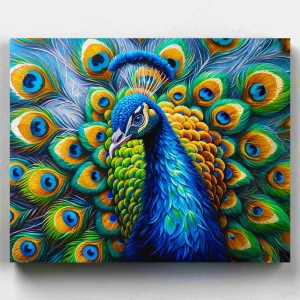 Royal Peacock Painting - Paint by Numbers