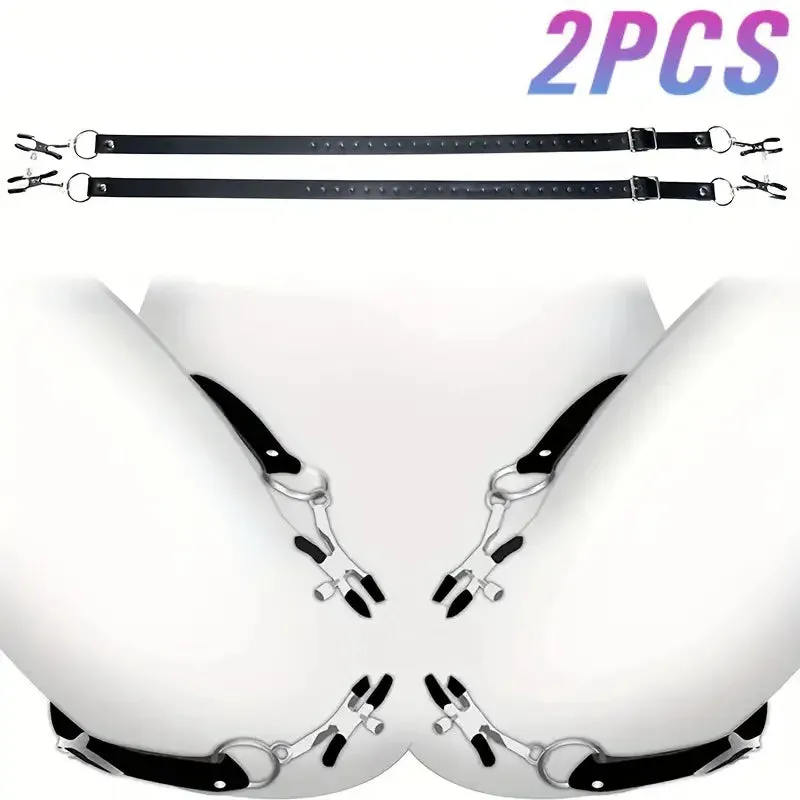 Ultimate Tease Bondage Set: Adjustable Labia and Nipple Clamps for Enhanced Play